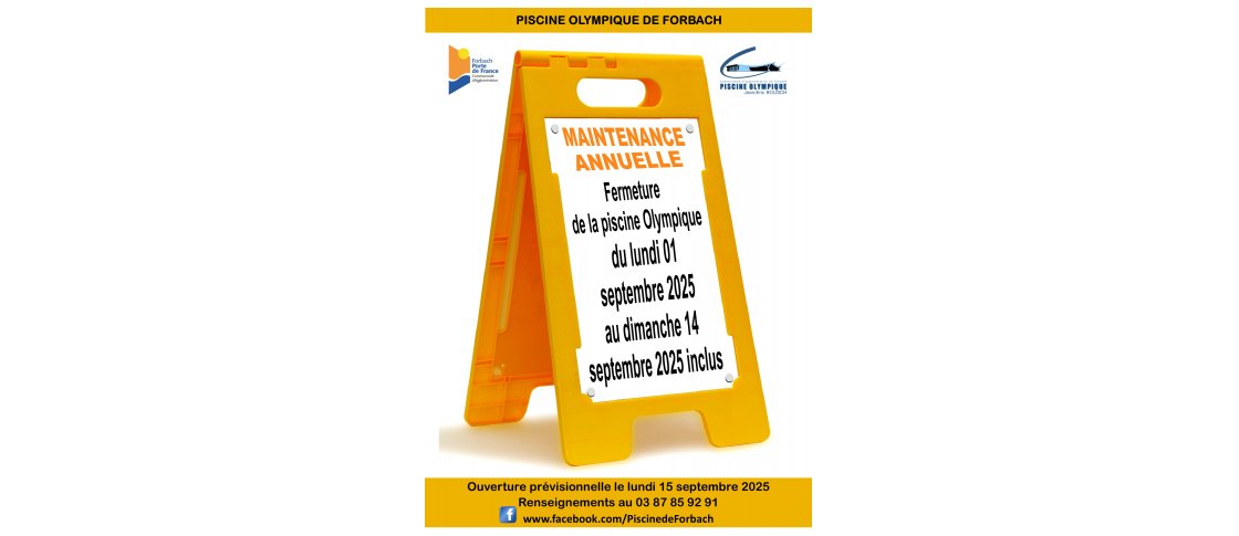 Fermeture entretien annuel règlementaire.