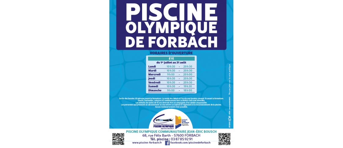 HORAIRES ETE