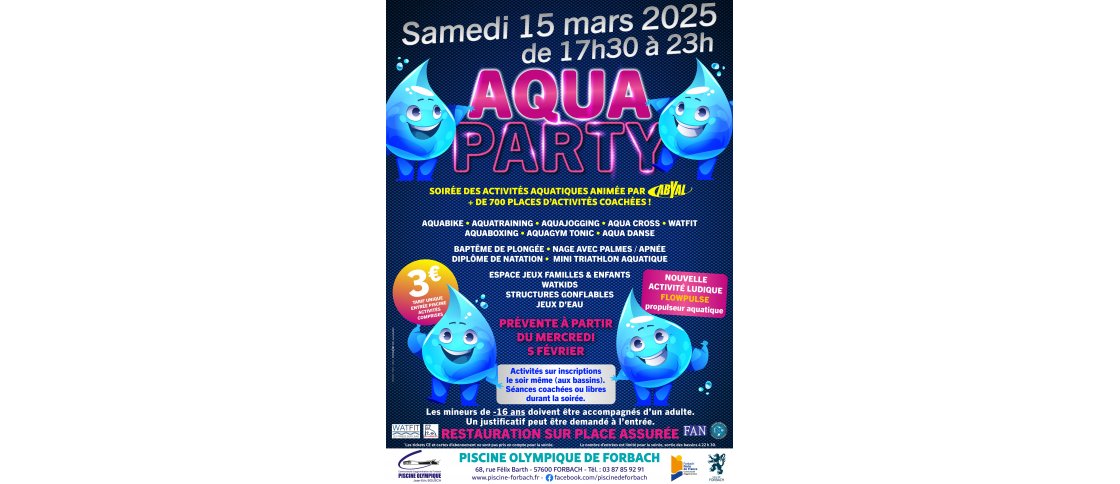 AQUAPARTY 15 MARS 2025