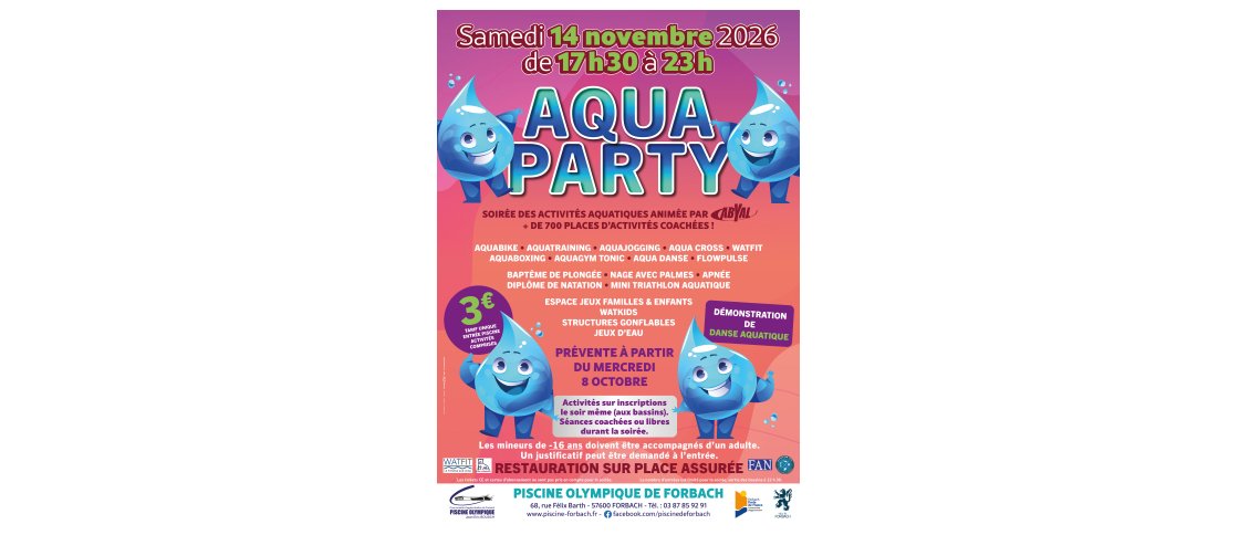AFFICHE AQUAPARTY